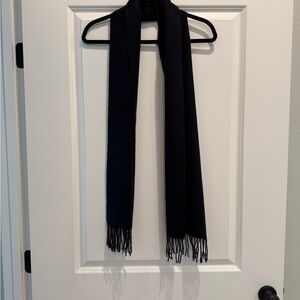 Solid Navy 100% Cashmere Scarf